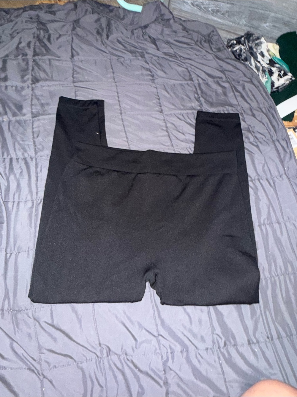 HUE Black Women's Stretch Leggings